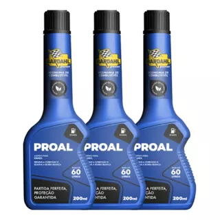 Aditivo P/ Alcool Etanol Bardahl Proal Proteção Kit C 3