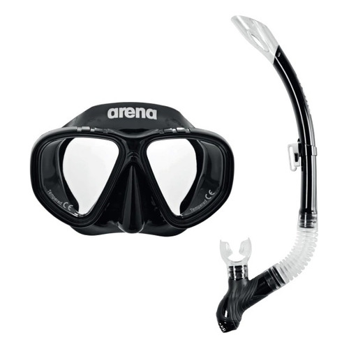 Snorkel + Máscara Luneta Arena Premium Snorkeling Set Junior Color Black Clear Black 505