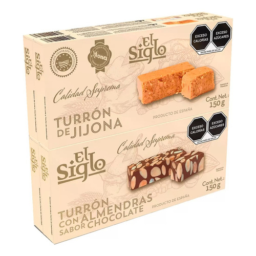 Turrón De Jijona El Siglo 4 De 150g