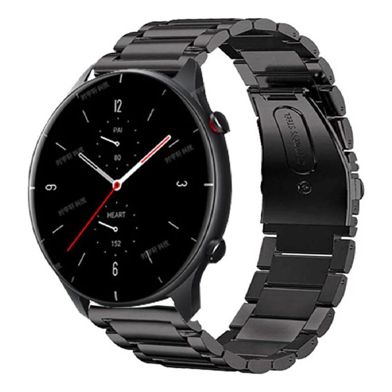 Correa Acero Para Amazfit Gtr 4, 3, 2, 47mm + Ajustador