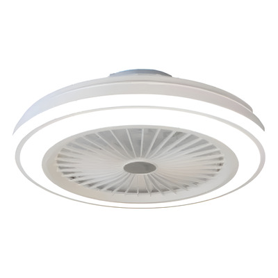 Ventilador De Techo Bok Blanco Led Smart 45w Moderno Cie 51 Cm Transparentes Abs 6