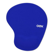 Mouse Pad Oex Mp200 De Tecido E Borracha Azul