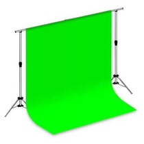 Suporte Fundo Infinito 2x2 Com Tecido Verde Chroma Key 2x3 M