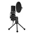Micrófono Marvo MIC-03 Condensador Omnidireccional color negro