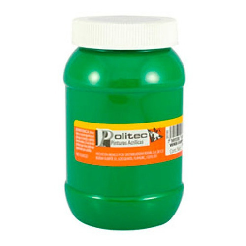 Pintura Politec Acrilica 500ml Serie 300 1 Color / 1 Pieza Color 312 Verde Claro