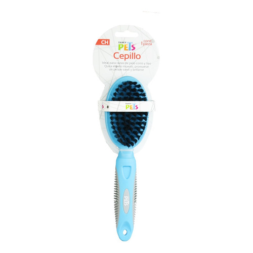 Cepillo Para Perro Pelo Corto Ch Fancy Pets Color Azul