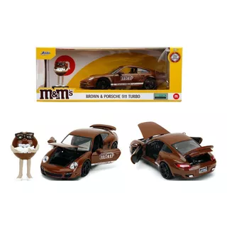 M&m's Brown 2007 Porsche 911 Miss 1:24 Jada Hollywood Rides