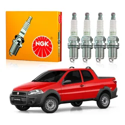  Jogo Velas Ngk Strada 1.4 8v 2013 A 2016