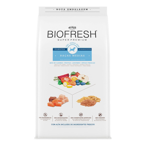 Alimento Biofresh Super Premium para perro cachorro de raza mediana sabor mix en bolsa de 10kg