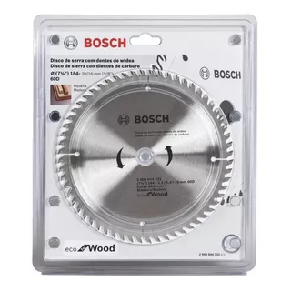 Disco De Serra P/ Madeira 184mm (7.1/4 ) 60 Dentes Bosch