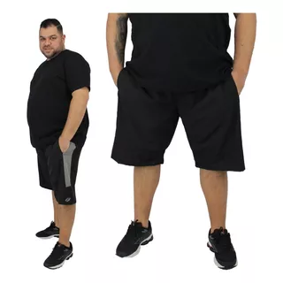 Bermuda Tactel C/ Elastano Shorts Big Plus Size G1 G2 G3 G4