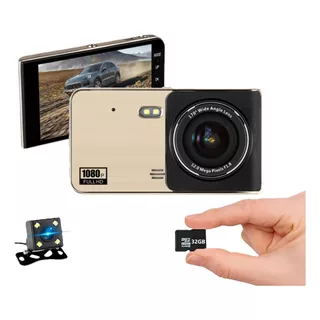 Dc5 Dashcam 4´ Frontal + Reversa Full Hd Hdr+ Sd32 Gb Gratis