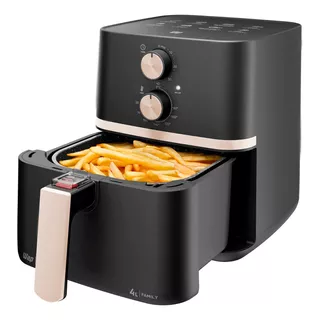 Fritadeira Elétrica Wap Air Fryer Family 1500w 4 Litros 220v Preto Cinza E Champagne