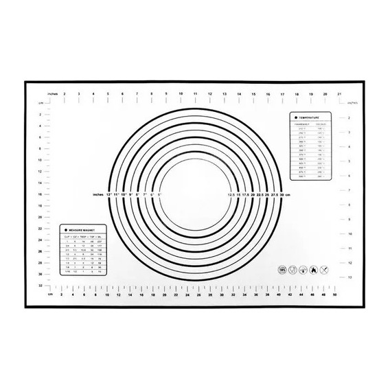 2tapete Silicona Antiadherente Para Fondant  De 40x60, 40x30