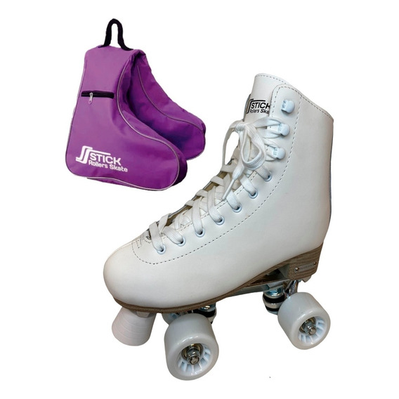 Patines Artísticos 4 Ruedas Bota 100%cuero + Alforja Patin