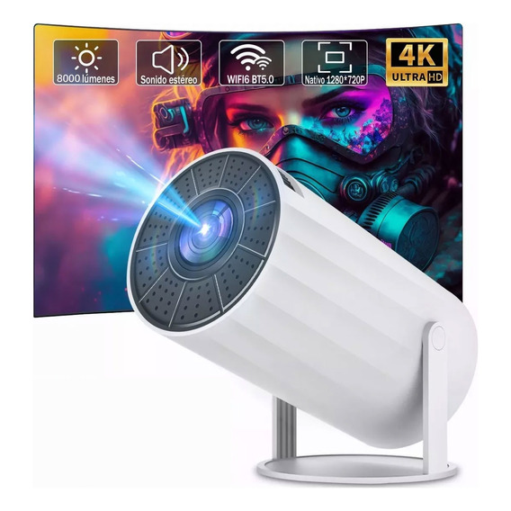 Proyector Wifi 5g Android 1080p Full Hd 4k 8000 Lm Portátil