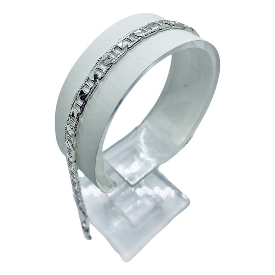 Pulso Guchi Diamantado Broche Perico 20.5cm 5mm (dplata)