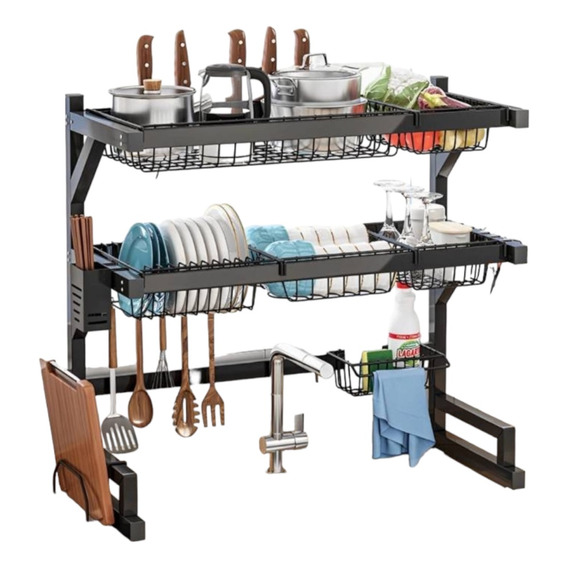 Escurridor Rack De Platos Sobre Fregadore 85cm 2niveles 