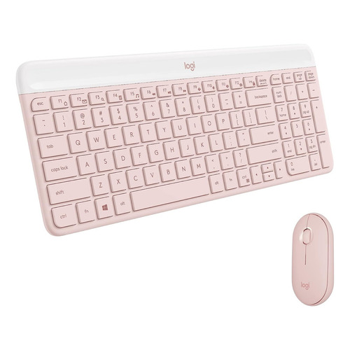 Logitech Kit Mk470 Teclado Y Mouse Slim Wireless 920-009266 Color Del Teclado Rosa Color Del Mouse Negro