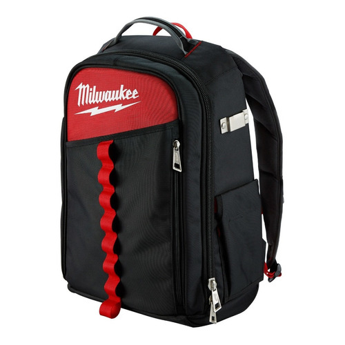 Mochila Contratista 22 Bolsillos Milwaukee 48-22-8202 Color Rojo/Negro