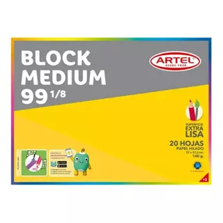 Block Medium 99 1/8 20 Hojas Artel 