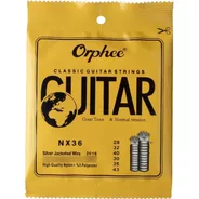 Orphee Nx36 Encordado .028 Para Guitarra Criolla / Clásica