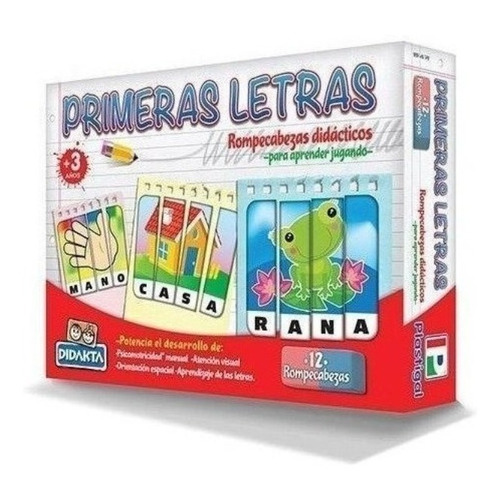 Juego De Mesa Plastigal Didakta Primeras Letras Didactico 