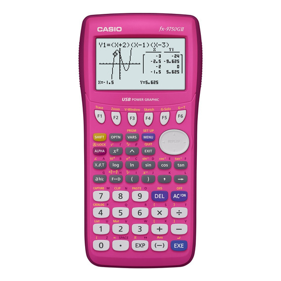 Calculadora Gráfica Casio Fx-9750gii, Rosa