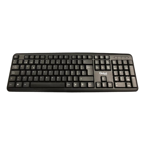 Teclado Global Electronics K103BKUSB QWERTY español España color negro