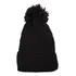 Gorro De Invierno De Dama Abrigo Con Forro Interno Pompón Gris 1