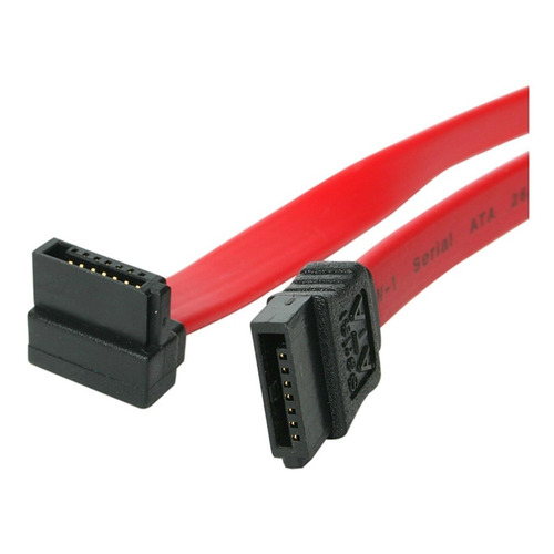 Cable Sata Serial Ata Derecho Acodado En L 2xserial Ata /vc Color Rojo