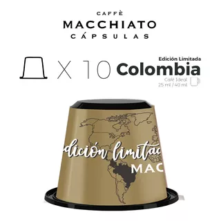 Edición Limitada Colombia Macchiato 10 Capsulas Nespresso
