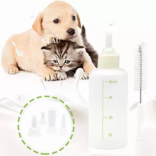 Biberón Kit De Lactancia Botellas Para Mascotas 6 Piezas