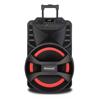 Caixa De Som Amplificada Amvox Aca 880 Vegas Bivolt Bluetooth 880w Woofer De 15 Sem Fm
