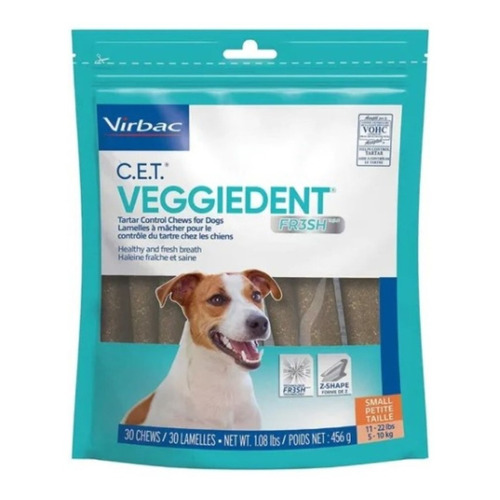 Veggiedent Fresh Tiras Premio Para Perro De 5-10 Kg Virbac