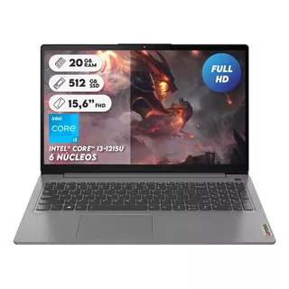 Portátil Lenovo Intel I3 1215u  Ram 20gb Ssd 512 15.6pul Fhd