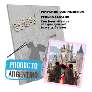 Pcn Kit Pintando Con Números Personalizado Con Foto