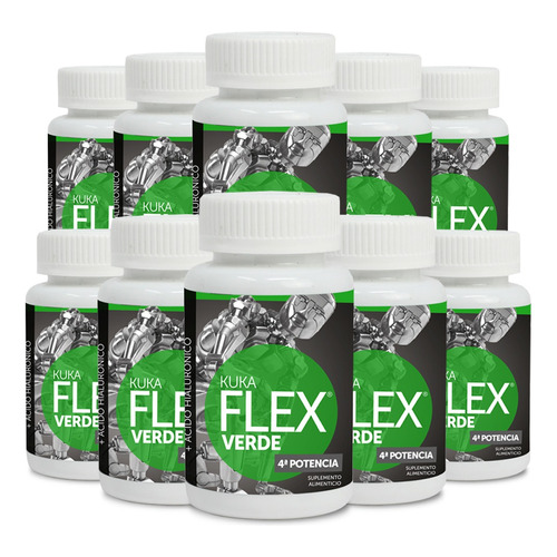 Suplemento en comprimidos Kukamonga, Kuka Flex Verde glucosamina en pote 300 un pack x 10 u