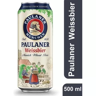 Cerveja Alemã Paulaner Weissbier München German Lata 500ml