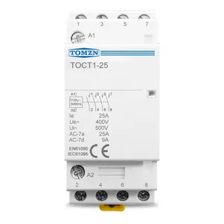 Contator De Potência Rele Auxiliar 110v 25a 4 Polos 4na