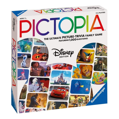 Juego De Mesa Disney Pictopia Familar Ravensburger Sirenita