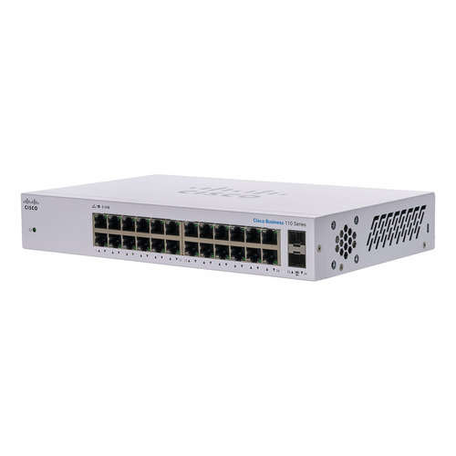 Switch Cisco 24 Puertos Gigabit + 2 Sfp 48gb/s Cbs110-24t