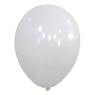 Globos Estandar 12 X 50 Unidades Calidad Helio Decoración Blanco