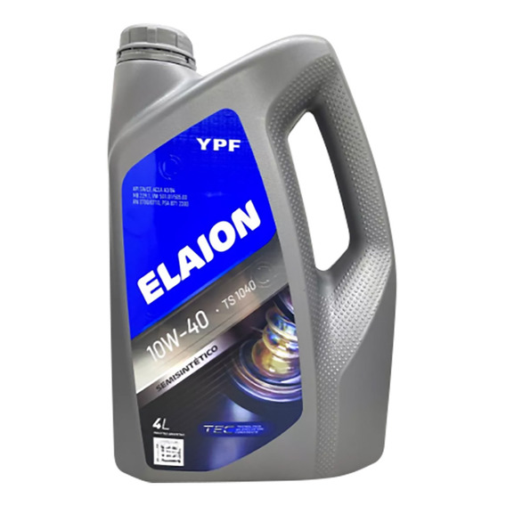 Aceite Para Motor Ypf Elaion Ts Semi Sintetico 10w40 4l