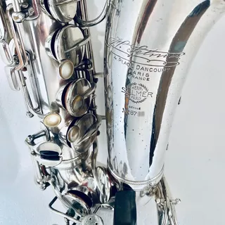 Sax Alto Selmer Prata Com Boquilha Soloist Tudo Original