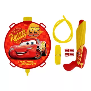 Rayo Mcqueen Mochila De Agua Pistola Pelicula Animada Cars