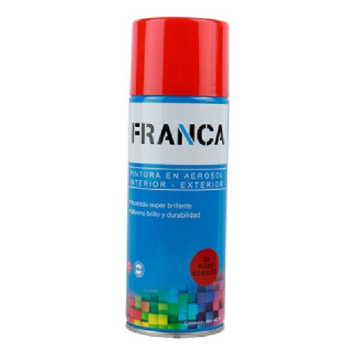 Spray Pintura En Aerosol Antioxido 400ml Color Rojo