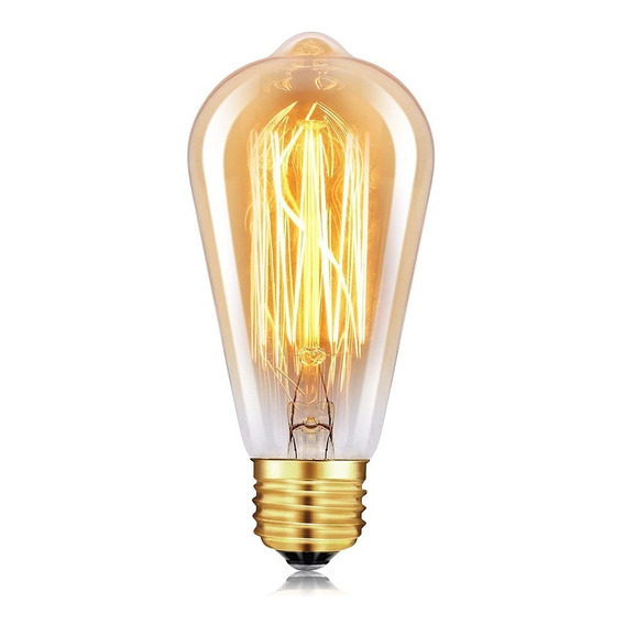 Lámpara Filamento Pera 40w E27 Vintage Retro Edison - Unilux