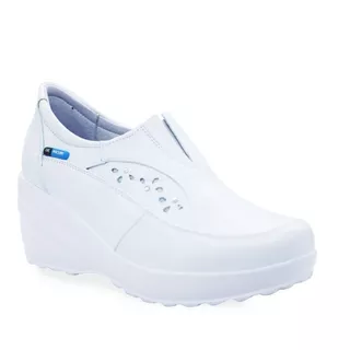 Zapato Blanco Plataforma Enfermera  Dr. House  1900 Novia 