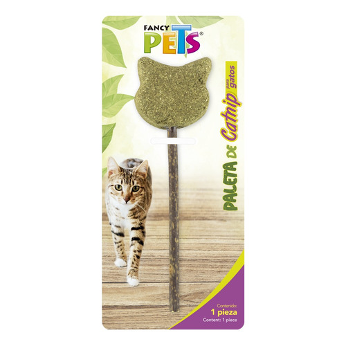 Fancy Pets Paleta Catnip Y Matatabi Juguete Natural P/gato Color Cafe